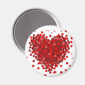 **HEARTS GALOUR HEART MAGNET** MAGNET MAGNEET (Voorkant / Achterkant)