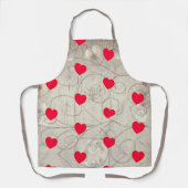 Hearts & Grey All-Over Print Schort (Voorkant)