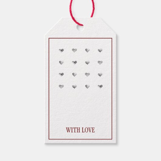 HEARTS HANDMADE  GIFT-LABEL CADEAULABEL (Voorkant)