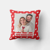 Hearts Happy Valentine’s Day Modern Love Pattern Kussen (Achterkant)