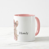 Hearts Howdy Blond Cowgirl Mok (Voorkant rechts)