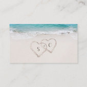 Hearts in the sand strand website Insteekkaart Plaatskaartje (Achterkant)