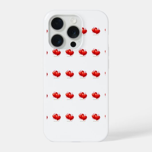 Hearts iPhone 15 Pro Cases (Verso)