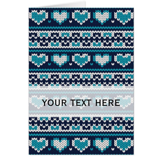 Hearts knitting seamless pattern 2 + your ideas (Devant)
