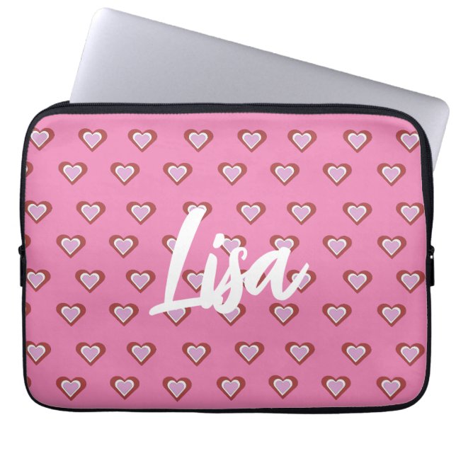 Hearts Laptop Sleeve (Voorkant)