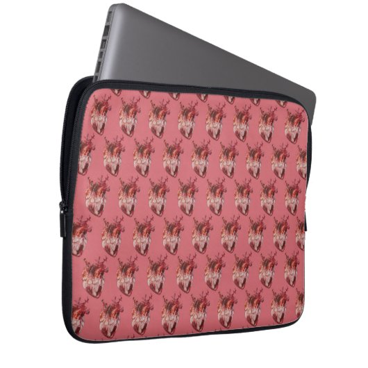 Hearts-laptophoes Laptop Sleeve (Voorkant Rechts)