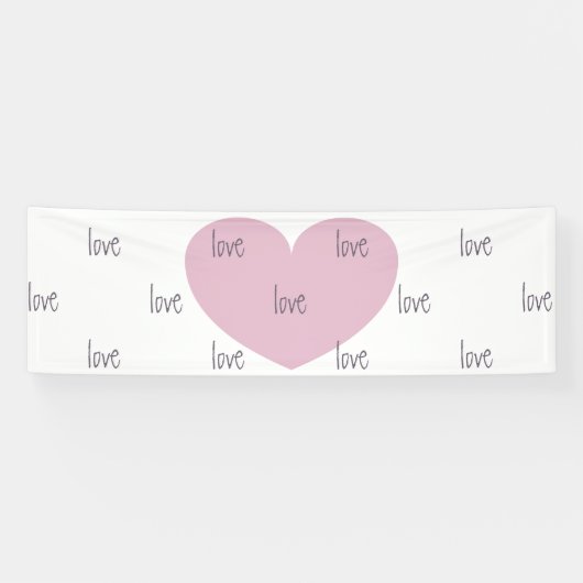 HEARTS & LOVE Banner - party decor Celebrate (Horizontaal)