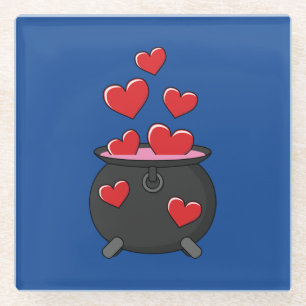 Hearts Love Potion Glazen Onderzetter