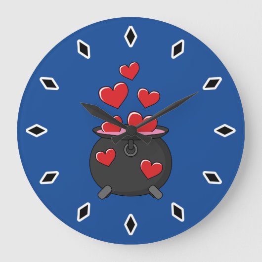 Hearts Love Potion Grote Klok (Voorkant)