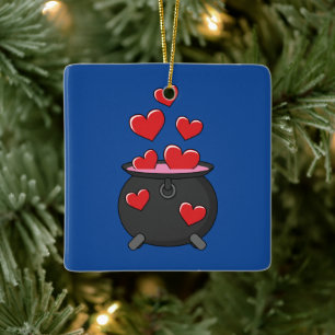 Hearts Love Potion Keramisch Ornament