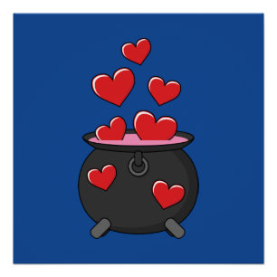 Hearts Love Potion Perfect Poster