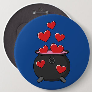 Hearts Love Potion Ronde Button 6,0 Cm