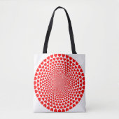 Hearts Mandala Design Canvas tas (Voorkant)