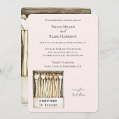 Hearts Match Made in Heaven Wedding Kaart (Voorkant / Achterkant)