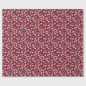 Hearts Musical Notes Valentijnsdag Wrapping Paper Cadeaupapier (Vlak)