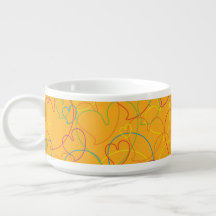 Hearts Net Pumpkin Blossom Chili Bowl