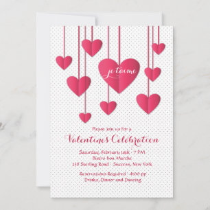 Hearts On A String Con Amore Uitnodiging