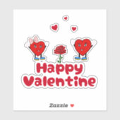 Hearts paar sticker (Vel)