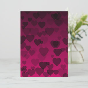 Hearts Patroon 18 Bedankkaart
