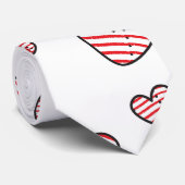 Hearts Patroon 21 Stropdas (Opgerold)