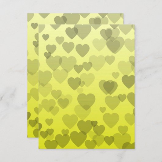 Hearts Patroon 22 Notitiekaartje (Voorkant / Achterkant)