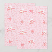 Hearts Patroon 25 Bedankkaart (Voorkant / Achterkant)