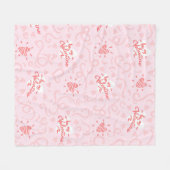 Hearts Patroon 25 Fleece Deken (Voorkant (Horizontaal))