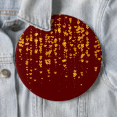 Hearts Patroon 25 Ronde Button 6,0 Cm (In situ)