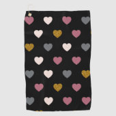 Hearts Patroon 30 Golfhanddoek (Voorkant)