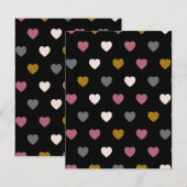 Hearts Patroon 30 Notitiekaartje (Voorkant / Achterkant)