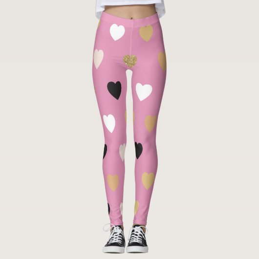 Hearts Patroon 32 Leggings (Voorkant)