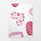 Hearts Patroon 36 Drieluik Wenskaart (Cover)