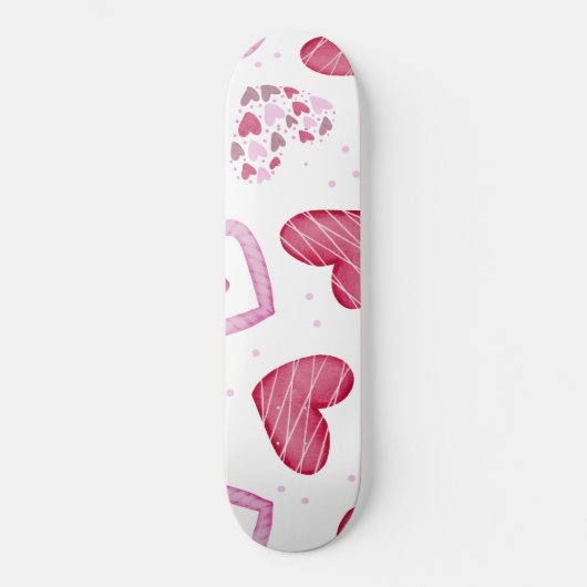 Hearts Patroon 36 Skateboard (Voorkant)