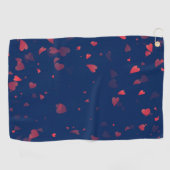 Hearts Patroon 40 Golfhanddoek (Horizontaal)