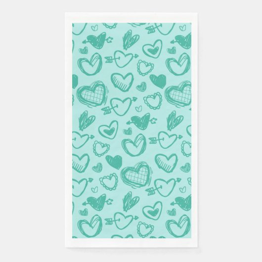 Hearts Patroon 60 Servet (Voorkant)