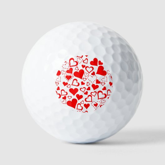 Hearts Patroon Golfballen (Voorkant)