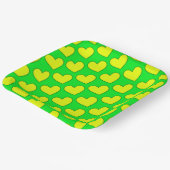 Hearts Patroon Papieren Bordje (Gebogen)