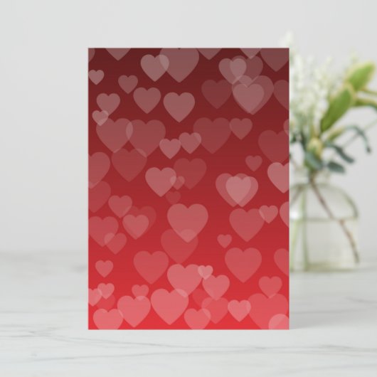 Hearts Pattern 19 Bedankkaart (Staand voorkant)