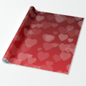 Hearts Pattern 19 Cadeaupapier (Uitgerold)