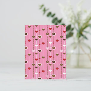 Hearts Pattern 27 Briefkaart