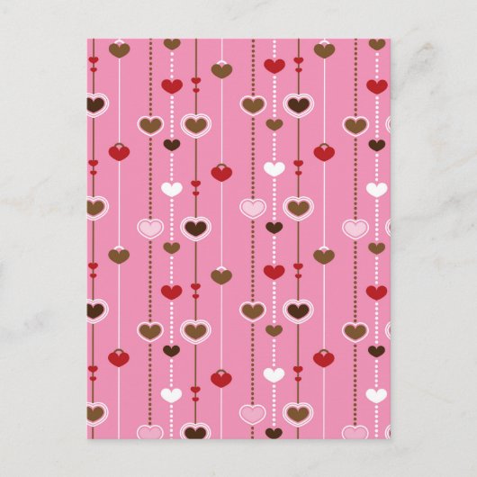 Hearts Pattern 27 Briefkaart (Voorkant)