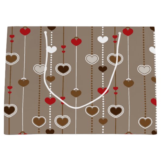 Hearts Pattern 29 Groot Cadeauzakje (Voorkant)