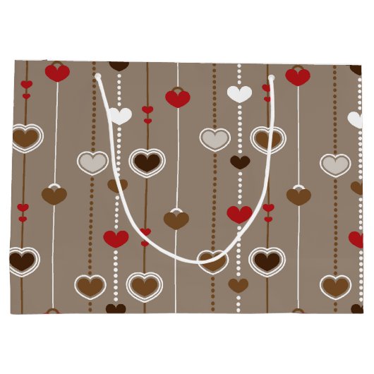 Hearts Pattern 29 Groot Cadeauzakje (Achterkant)