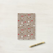 Hearts Pattern 29 Post-it® Notes (Op bureau)