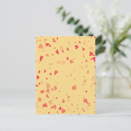 Hearts Pattern 38 Briefkaart (Staand voorkant)