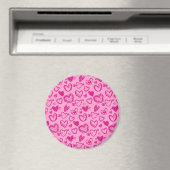 Hearts Pattern 58 Magneet (Insitu (Vaatwasser))