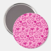 Hearts Pattern 58 Magneet (Voorkant / Achterkant)