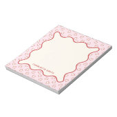 Hearts Pattern Custom Valentine Gift Notepad Notitieblok (Gedraaid)