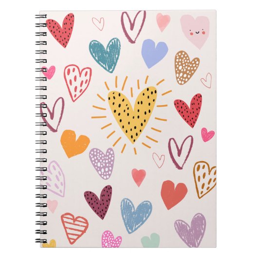 Hearts Pattern | Notitieboek Journal (Voorkant)