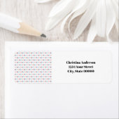 Hearts Pattern Personaliseer retour adres Etiket (Insitu)